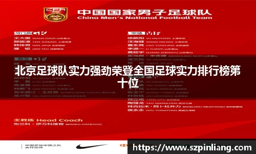 北京足球队实力强劲荣登全国足球实力排行榜第十位